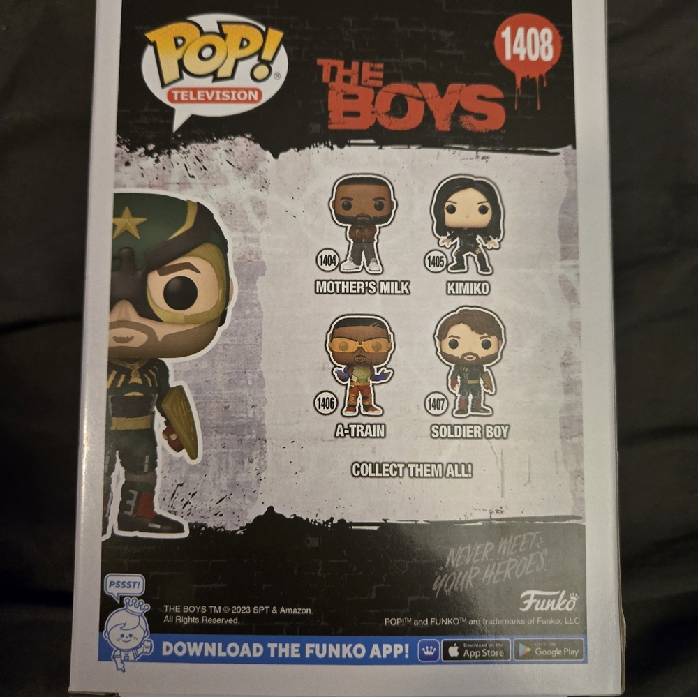 Funko Pop! The Boys Soldier Boy Figure - Green and Red - Picture 5 of 8